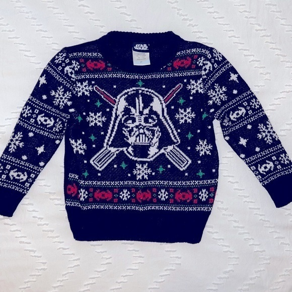 Star Wars *licensed* Darth Vader sweater — sz 2T‎ - Picture 1 of 9